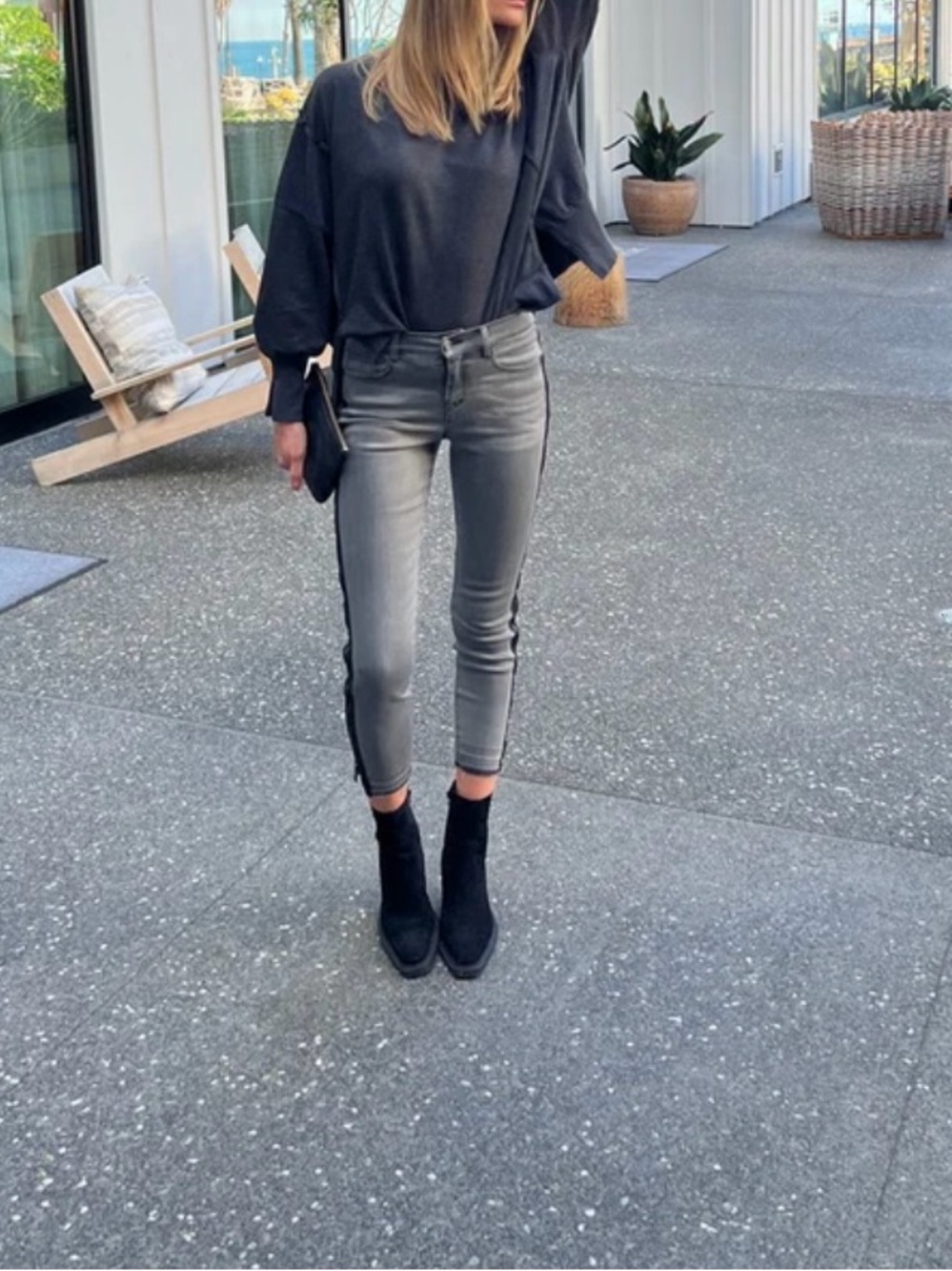 NWT Etienne Marcel Los Angeles Zip Ribbon Skinny Cropper Jeans